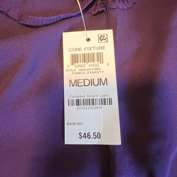 NWT INC International Concepts Lace & Chiffon Nightgown Lingerie Purple Dynasty - Picture 7 of 8